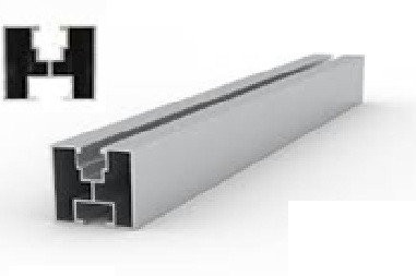 Profil suport panou fotovoltaic tip H 40x40mm